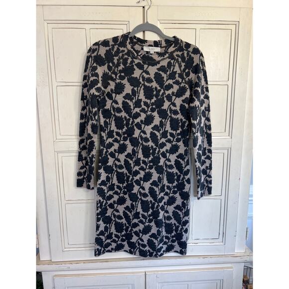 NWT Ann Taylor Loft size small knit dress beige and gray - Picture 1 of 3
